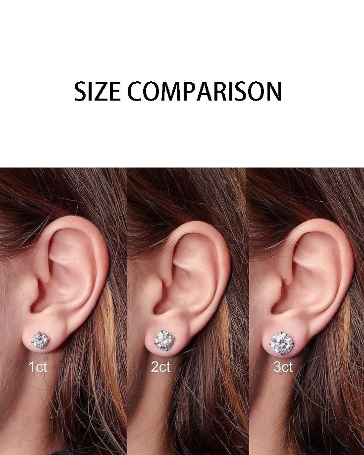 GAL 1ct each lab-grown round diamond earrings *pre-order*
