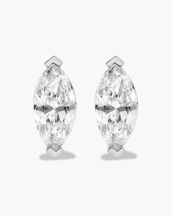 GAL marquise 18K lab-grown diamonds studded earrings *pre-order*