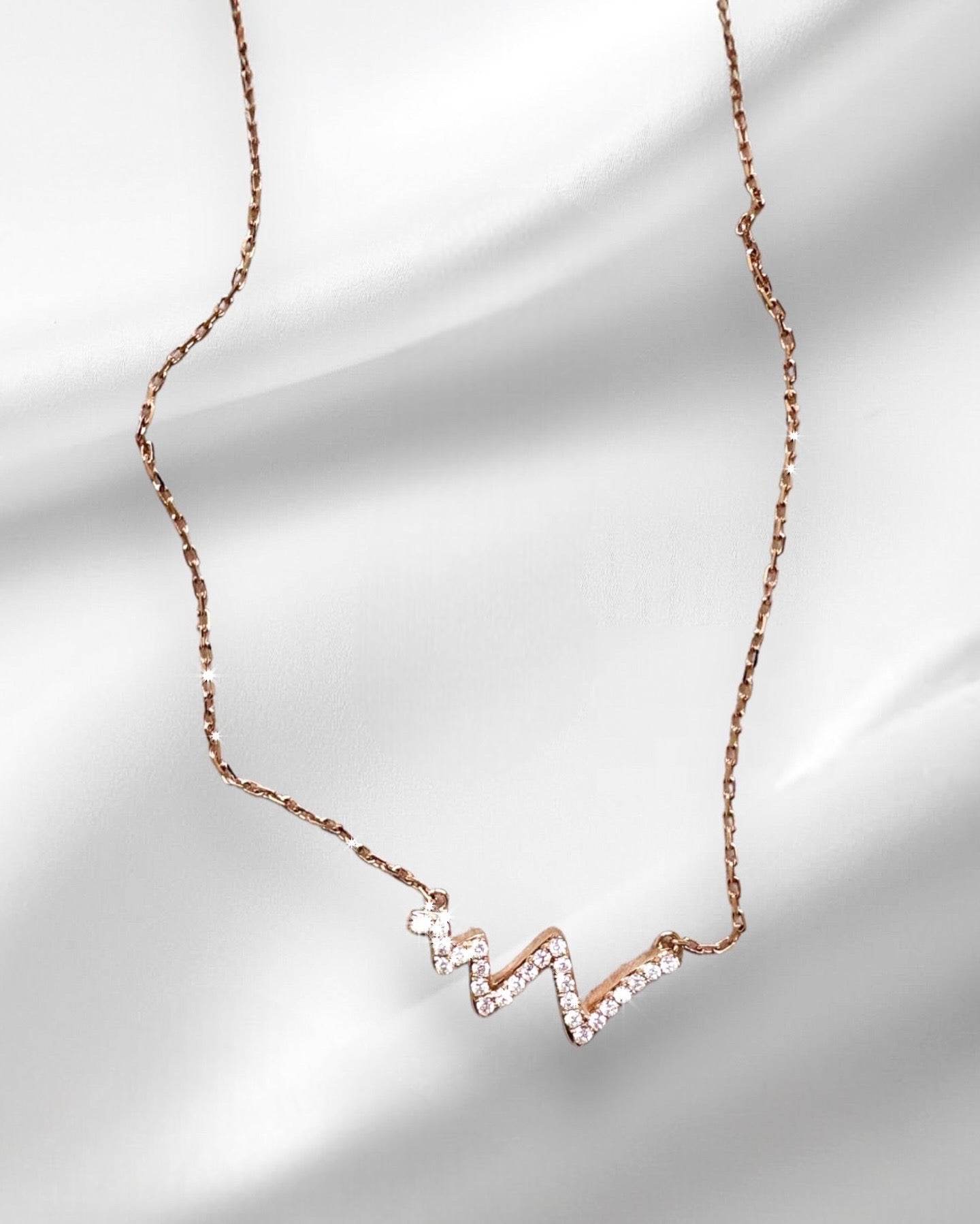 GAL zigzag illusion lab diamonds necklace *pre-order*