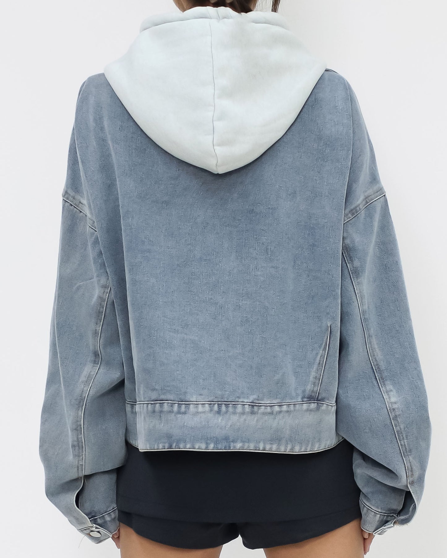 blue denim hoodie jacket *pre-order*
