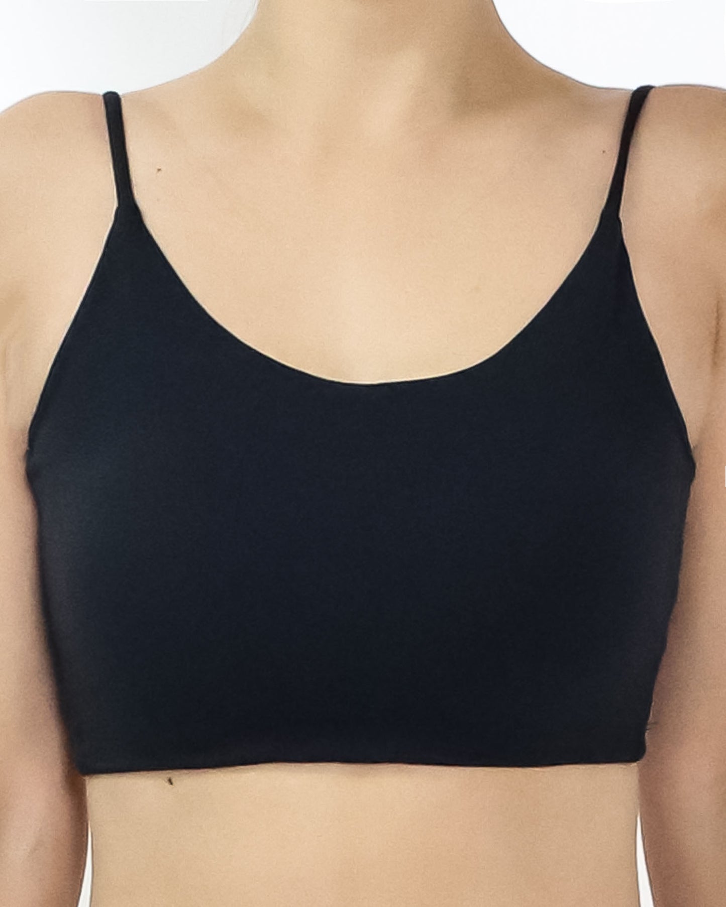 black twisted low back bra *pre-order*