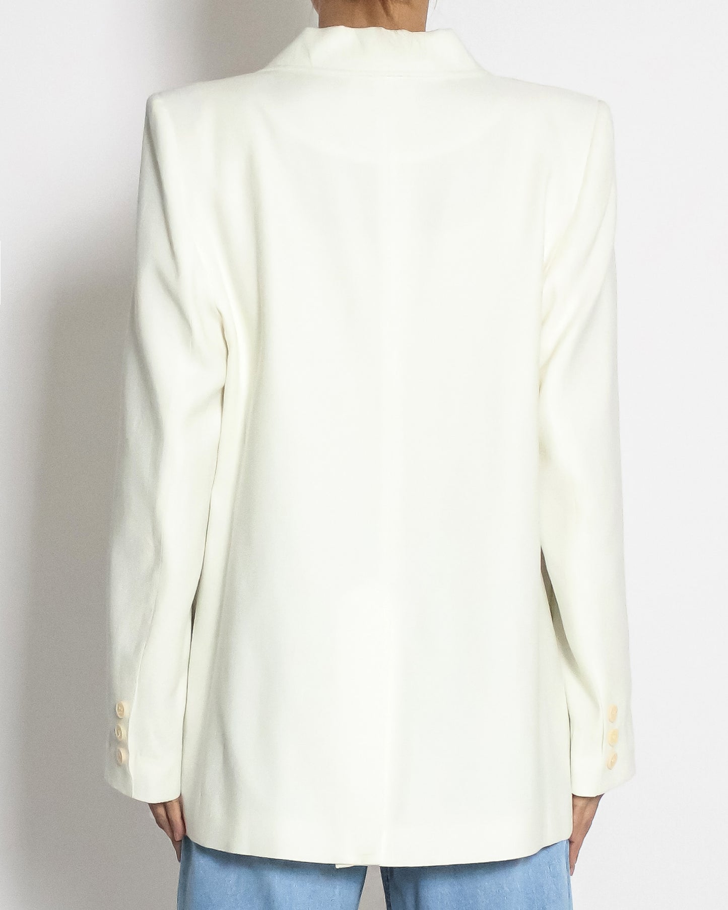 ivory linen blazer *pre-order*