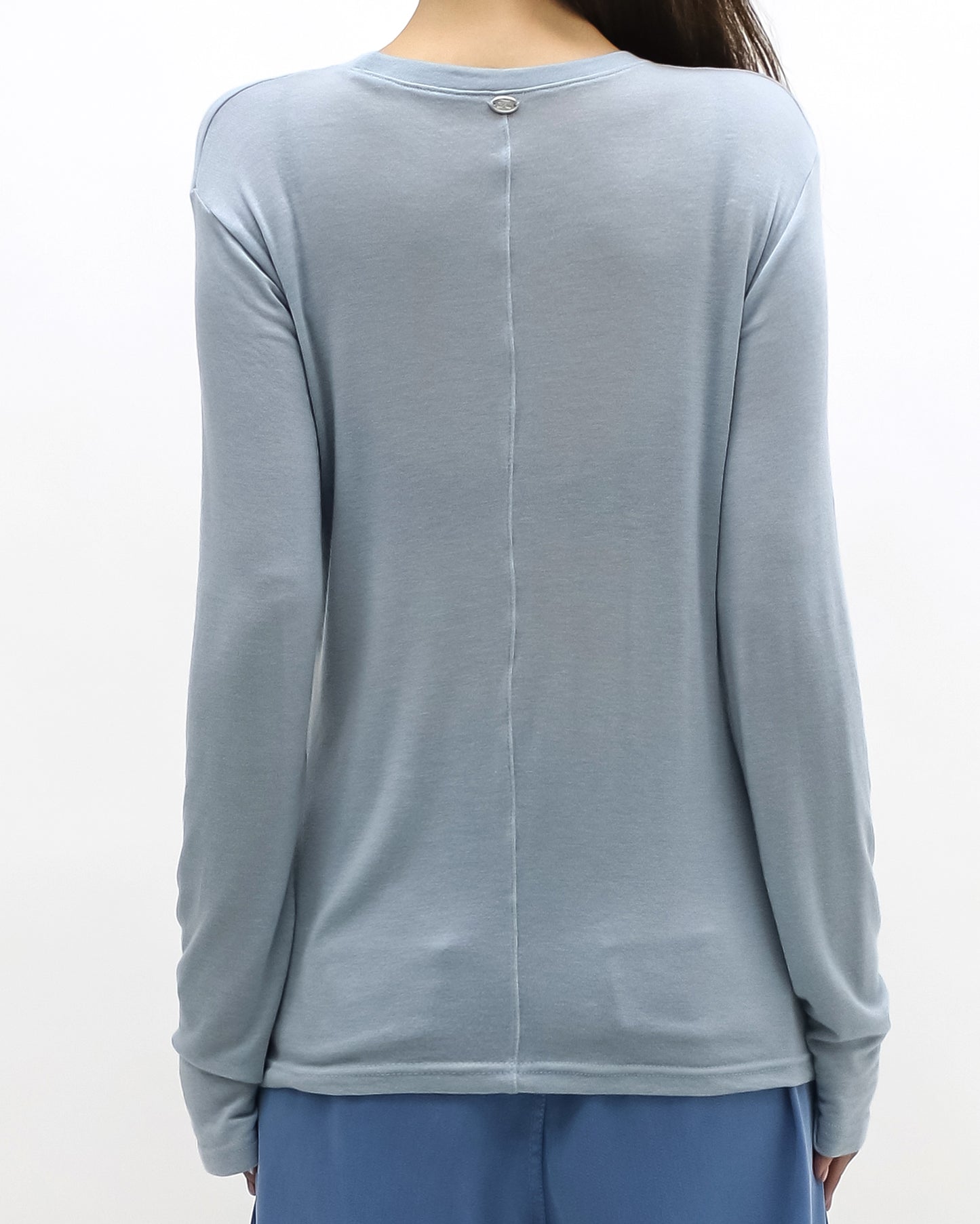 blue soft basic top