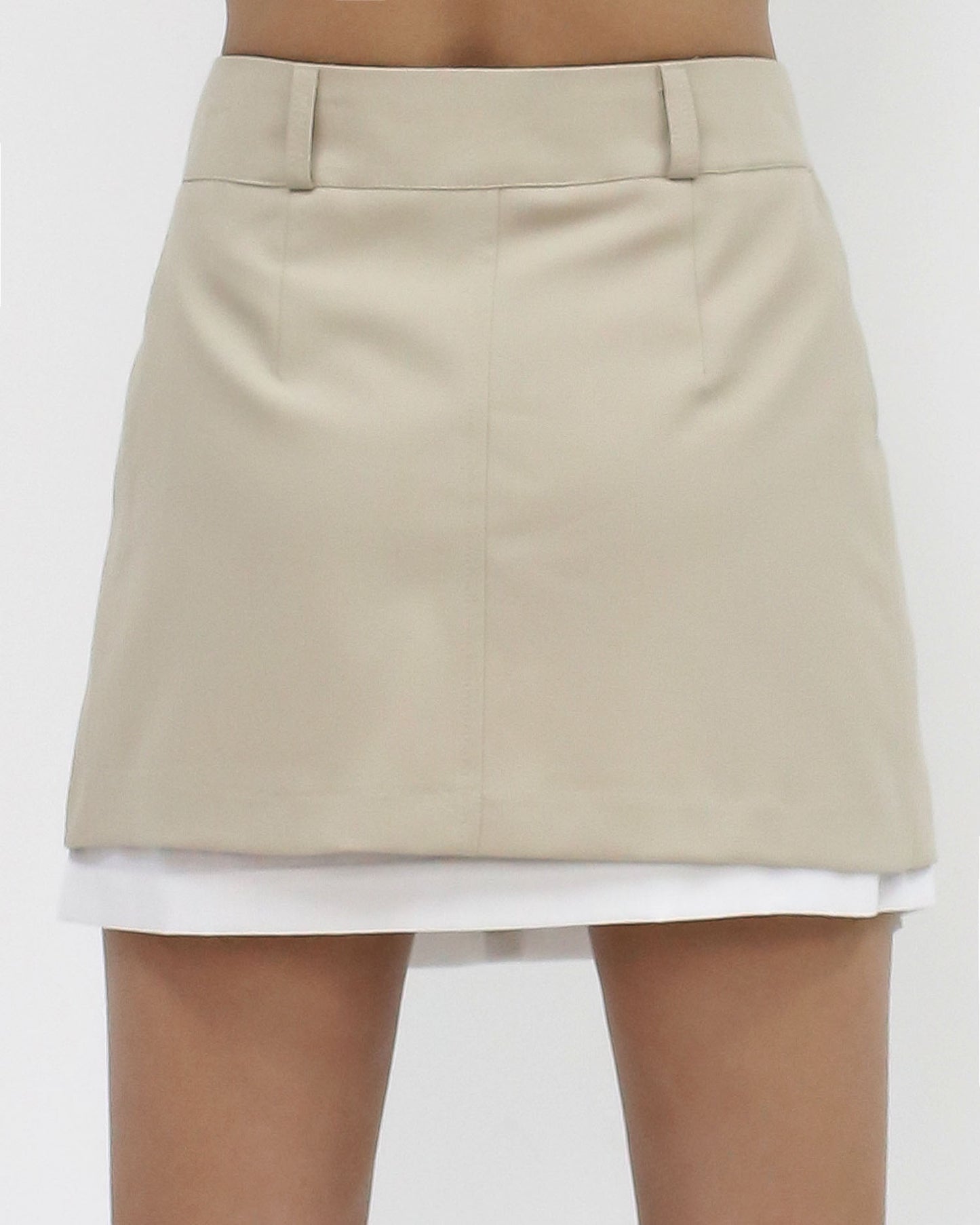 beige & ivory layer skirt *pre-order*