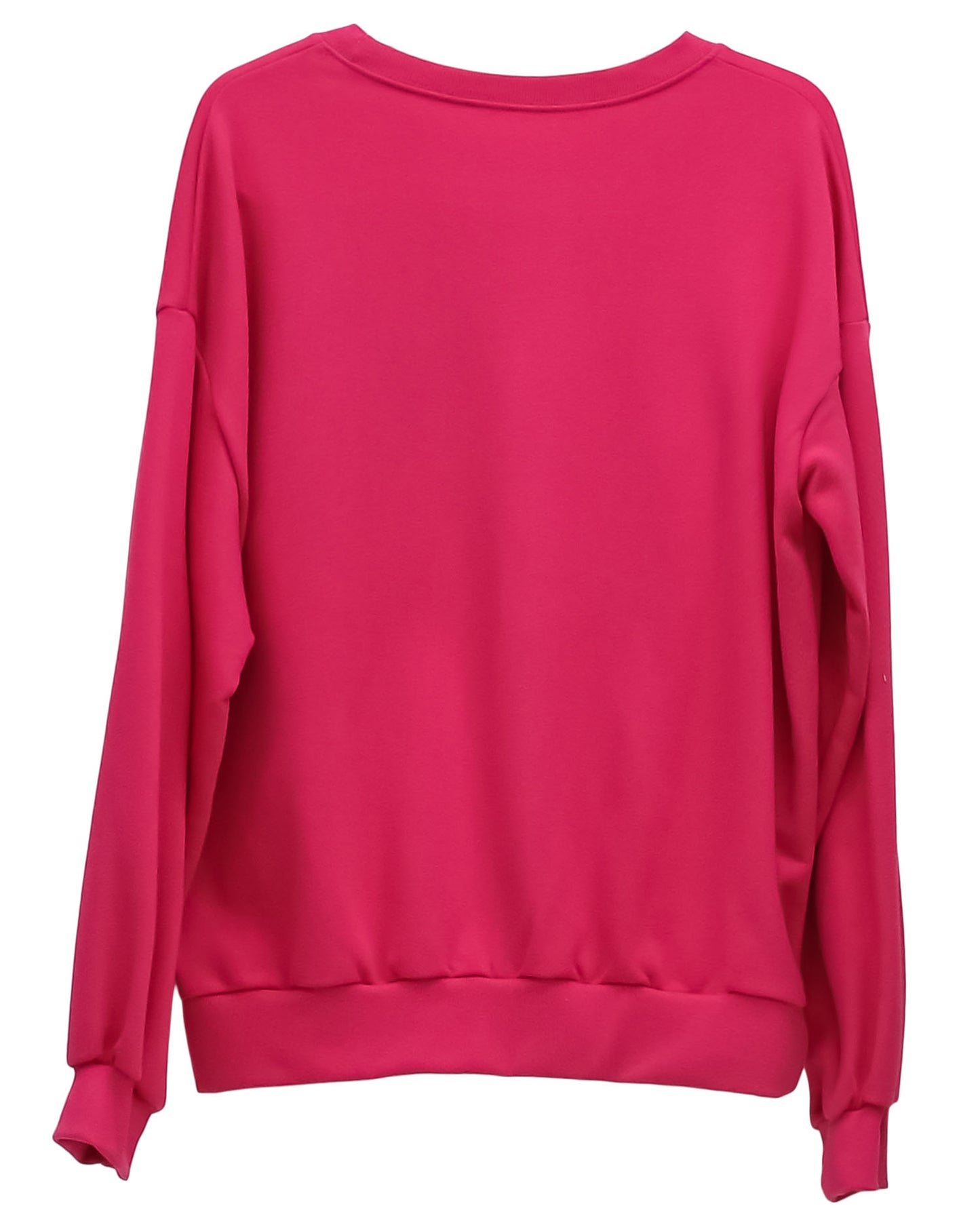 pink embroidered flower sweatshirt