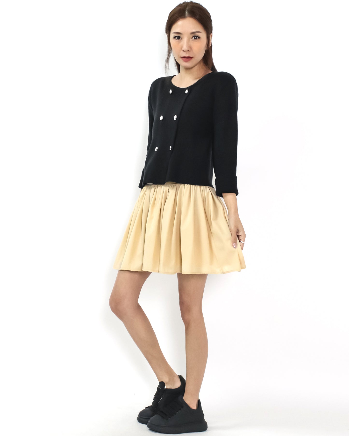 beige frill skirt *pre-order*