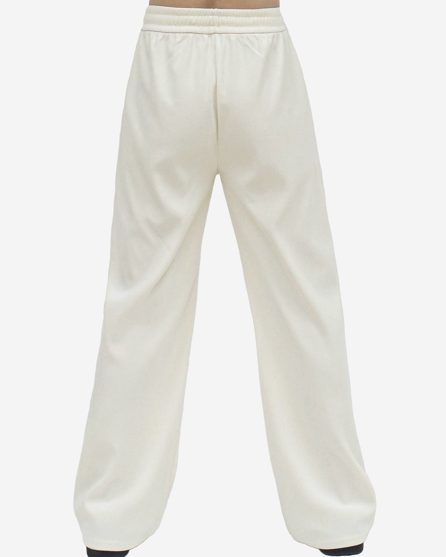 ivory corduroy straight legs pants