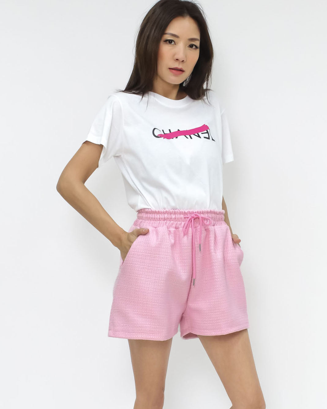 ivory printed tee
