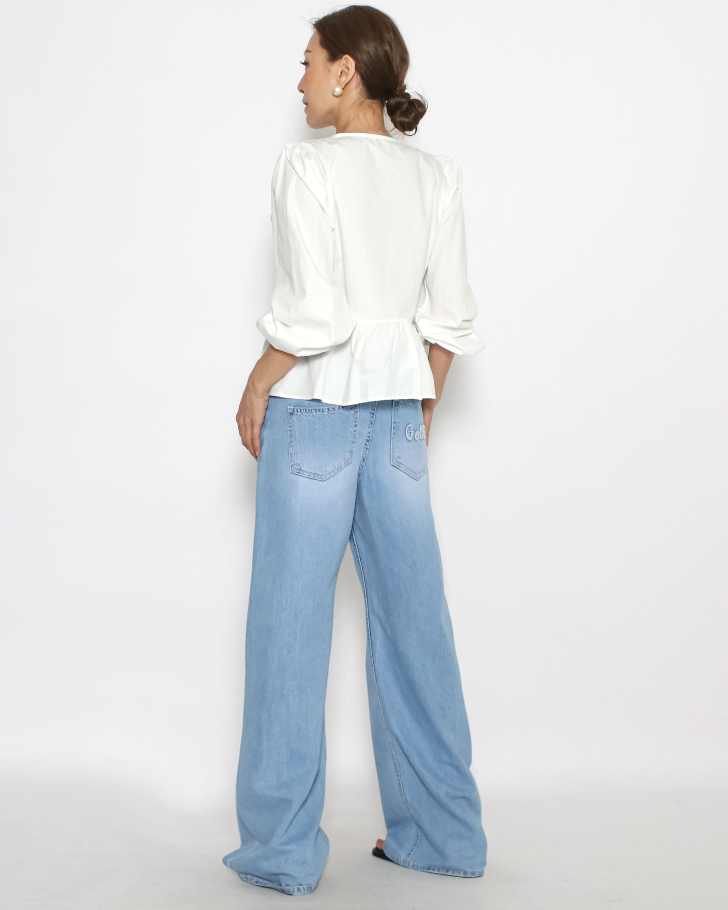 ivory w/ crochet slip flare shirt *pre-order*
