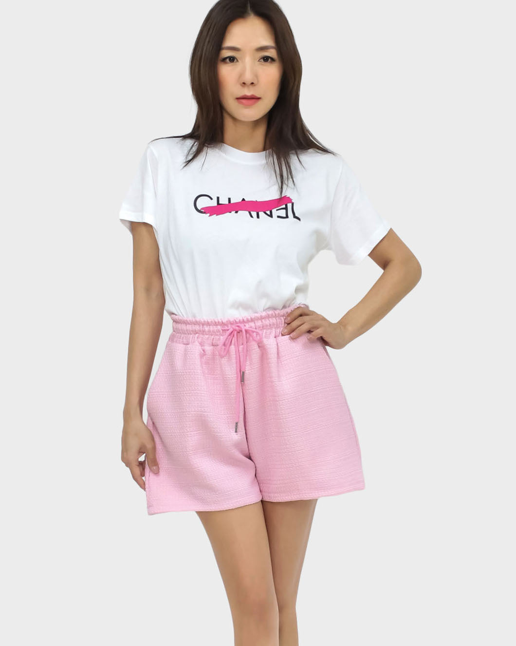 ivory printed tee