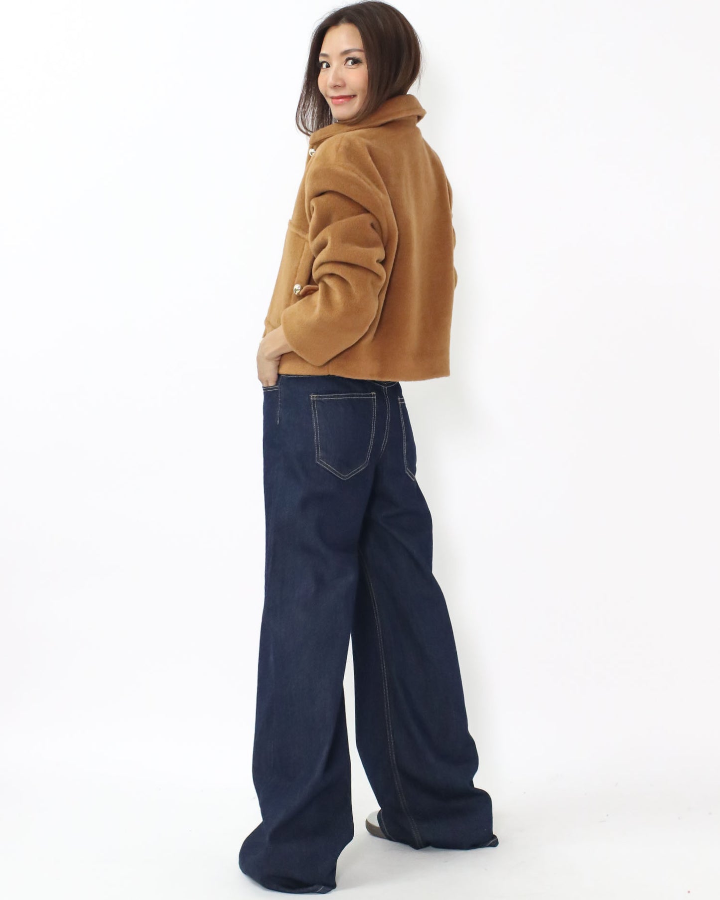 khaki wool blended jacket *pre-order*