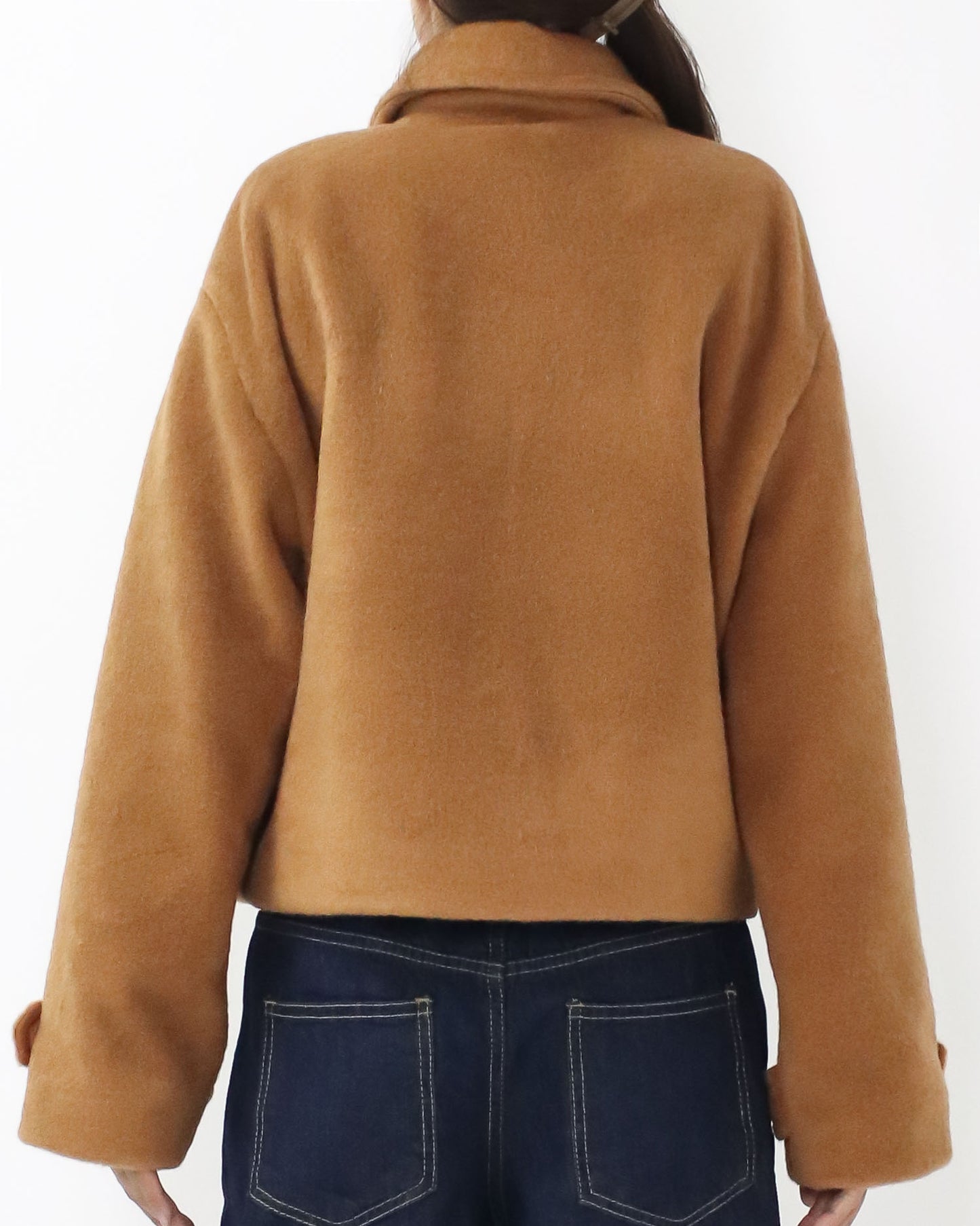 khaki wool blended jacket *pre-order*