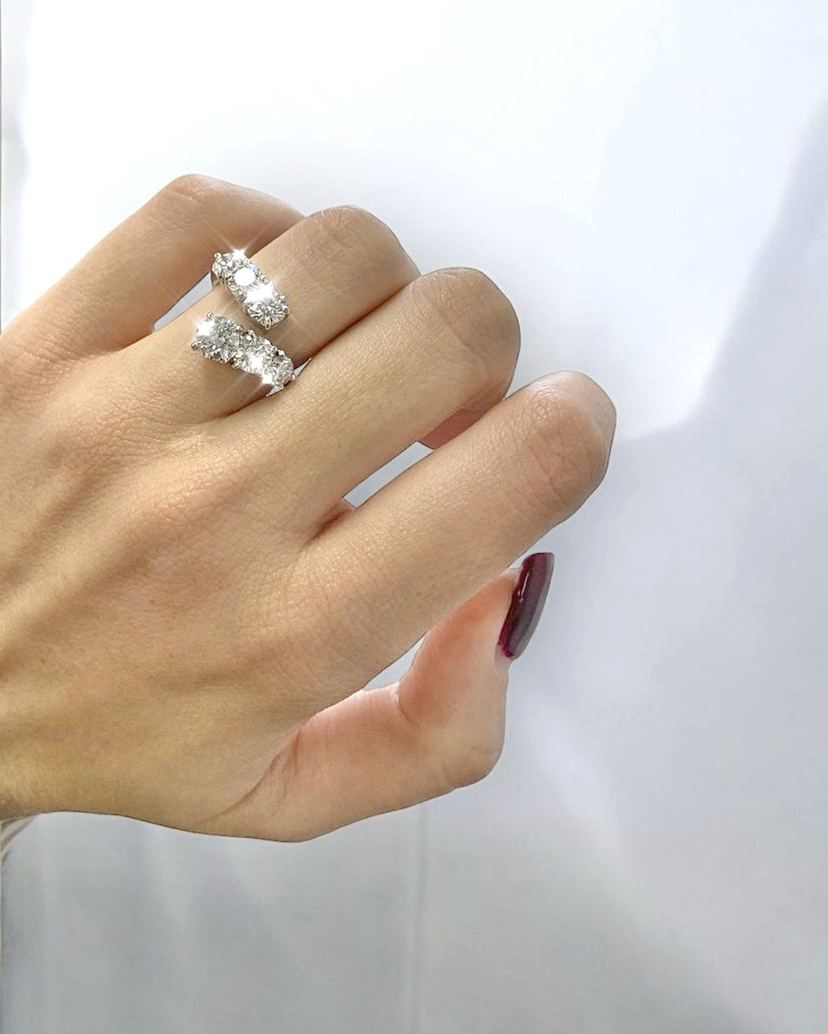 GAL 18K lab-grown diamond wrap open ring *pre-order*