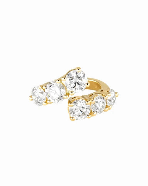 GAL 18K lab-grown diamond wrap open ring *pre-order*
