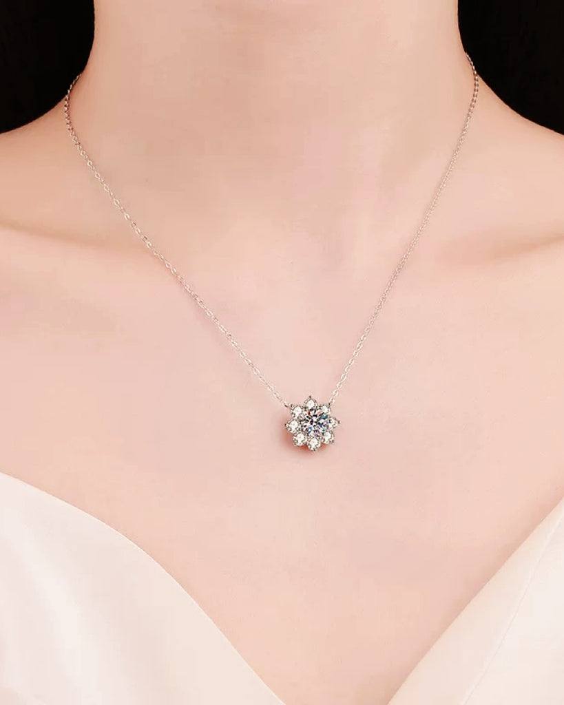 GAL flower lab-grown diamond necklace *pre-order*