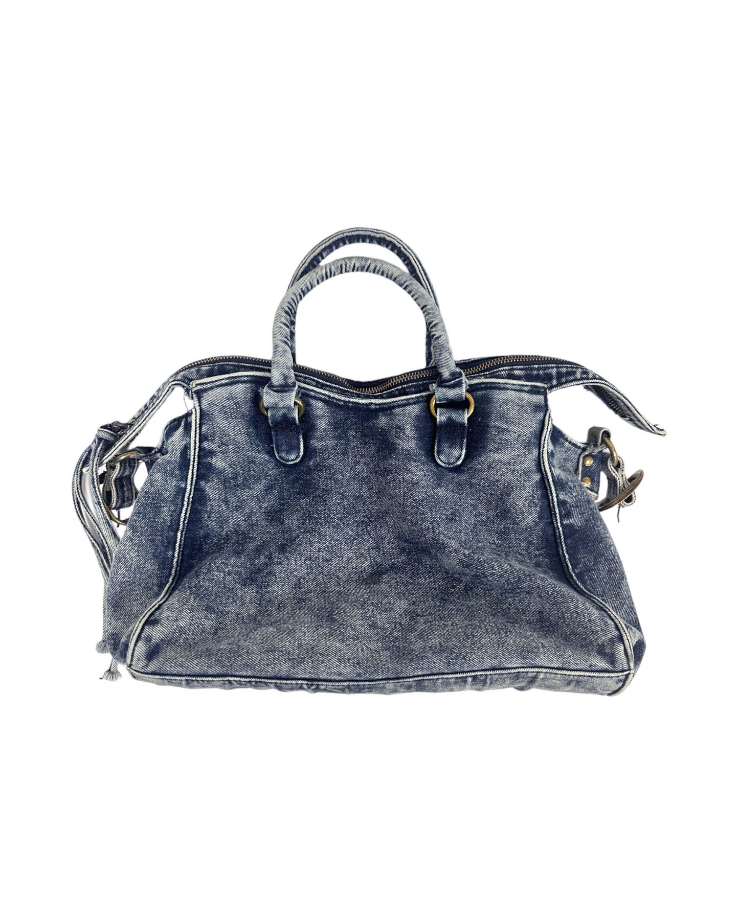 washed blue denim bicycle bag *pre-order*