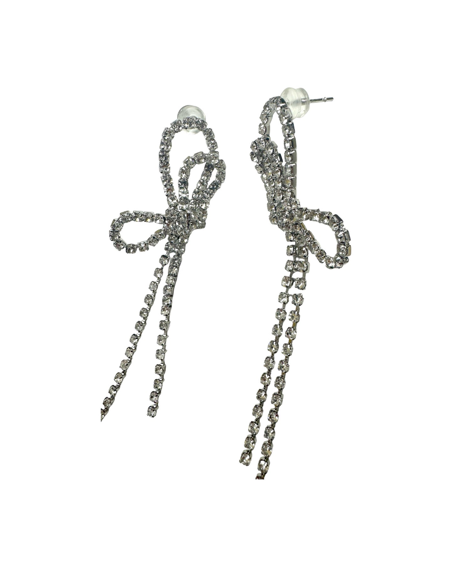bows slings diamond earrings
