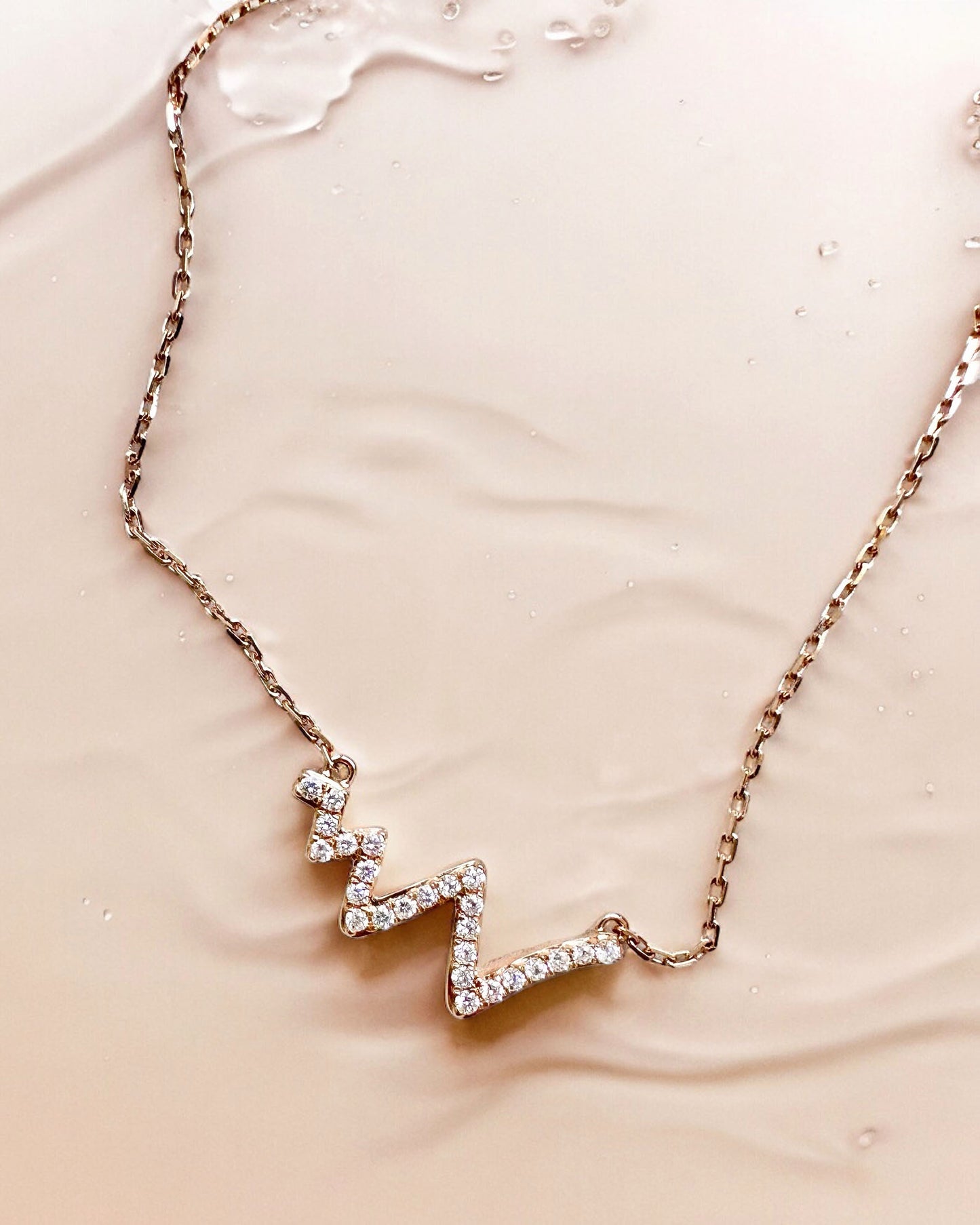 GAL zigzag illusion lab diamonds necklace *pre-order*