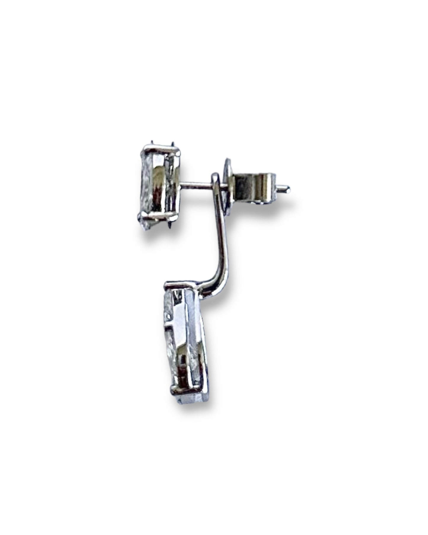 GAL round & pear double illusion lab-grown diamonds earrings *pre-order*