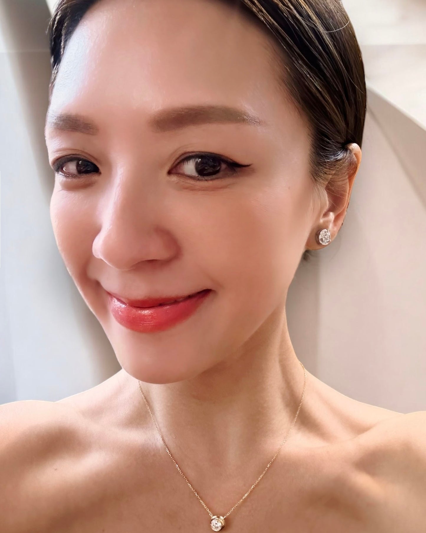 GAL round & pear double illusion lab-grown diamonds earrings *pre-order*