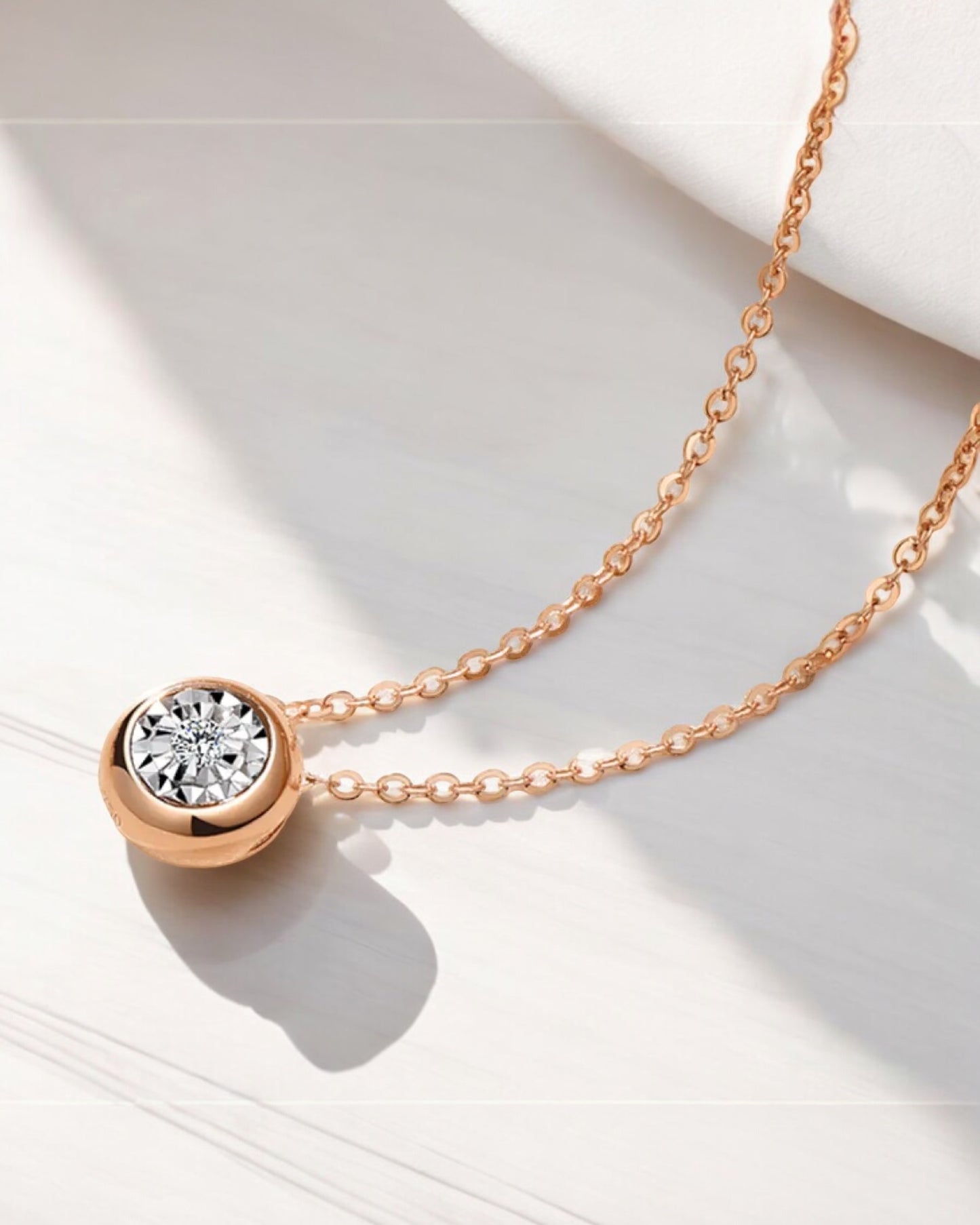 GAL round lab diamonds necklace *pre-order*