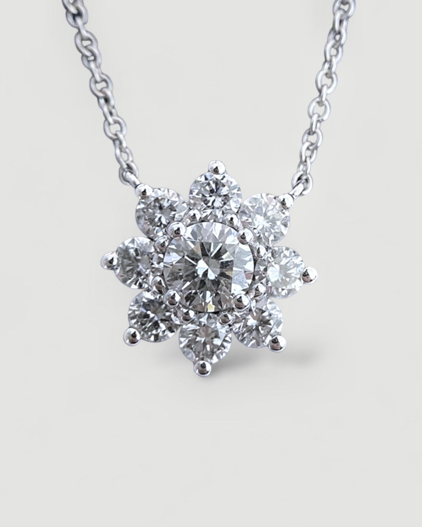 GAL flower lab-grown diamond necklace *pre-order*
