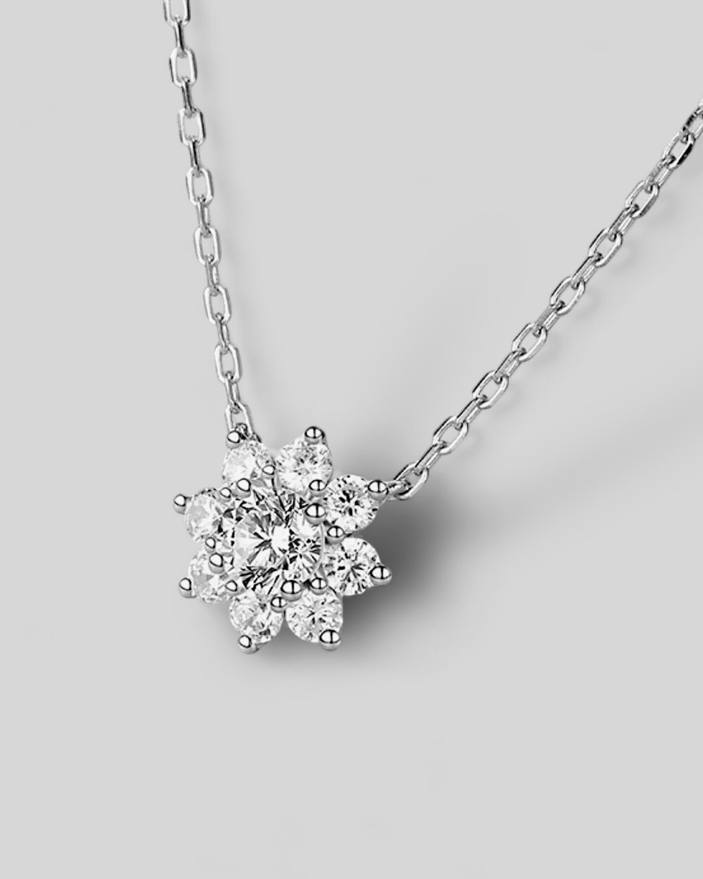 GAL flower lab-grown diamond necklace *pre-order*