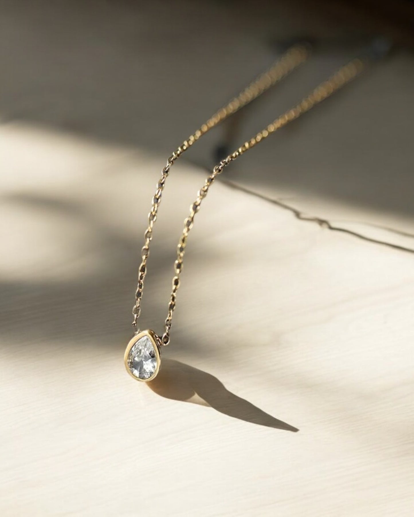 GAL 1ct bazel 18K lab-grown diamond pendant necklace *pre-order*