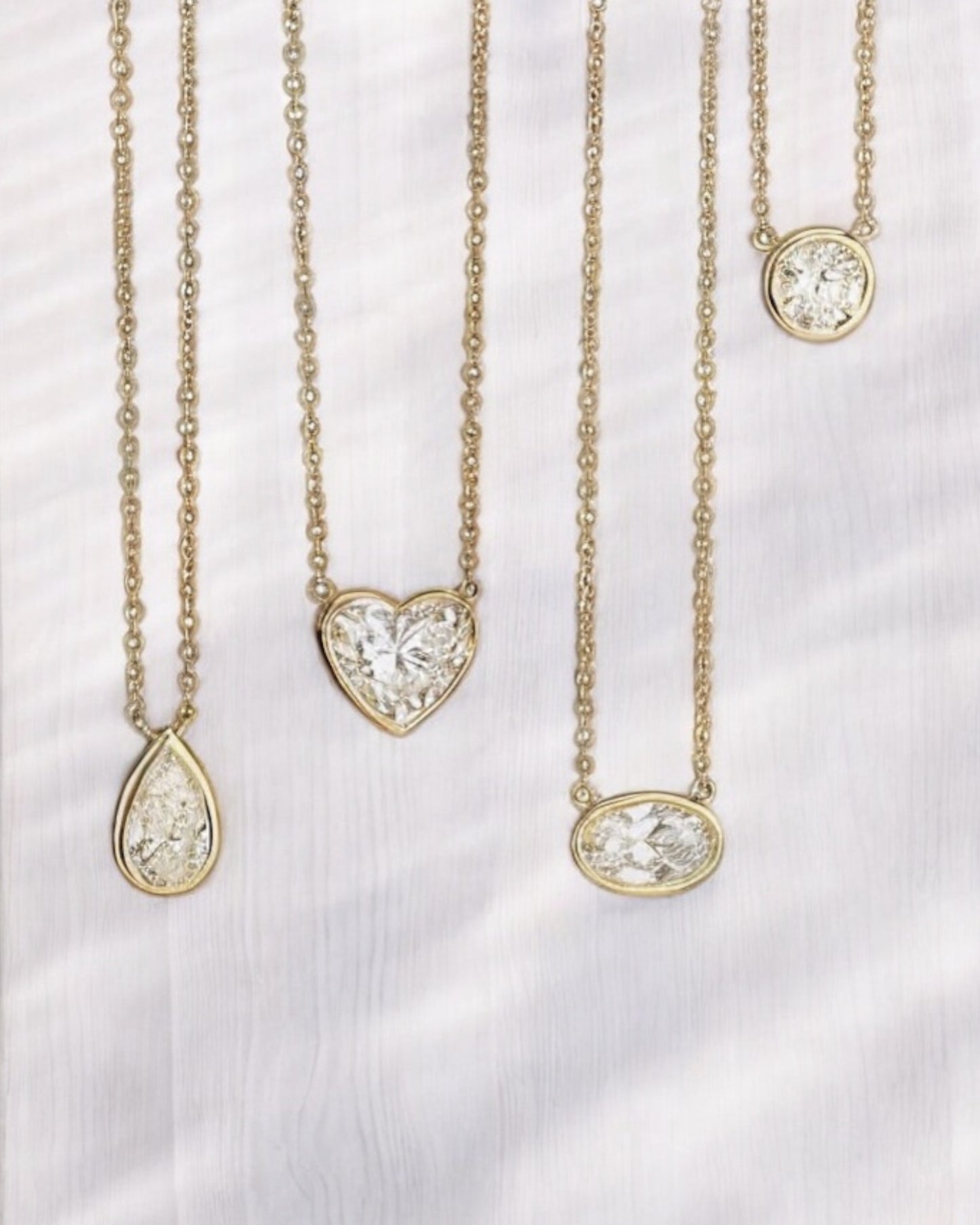GAL 1ct bazel 18K lab-grown diamond pendant necklace *pre-order*