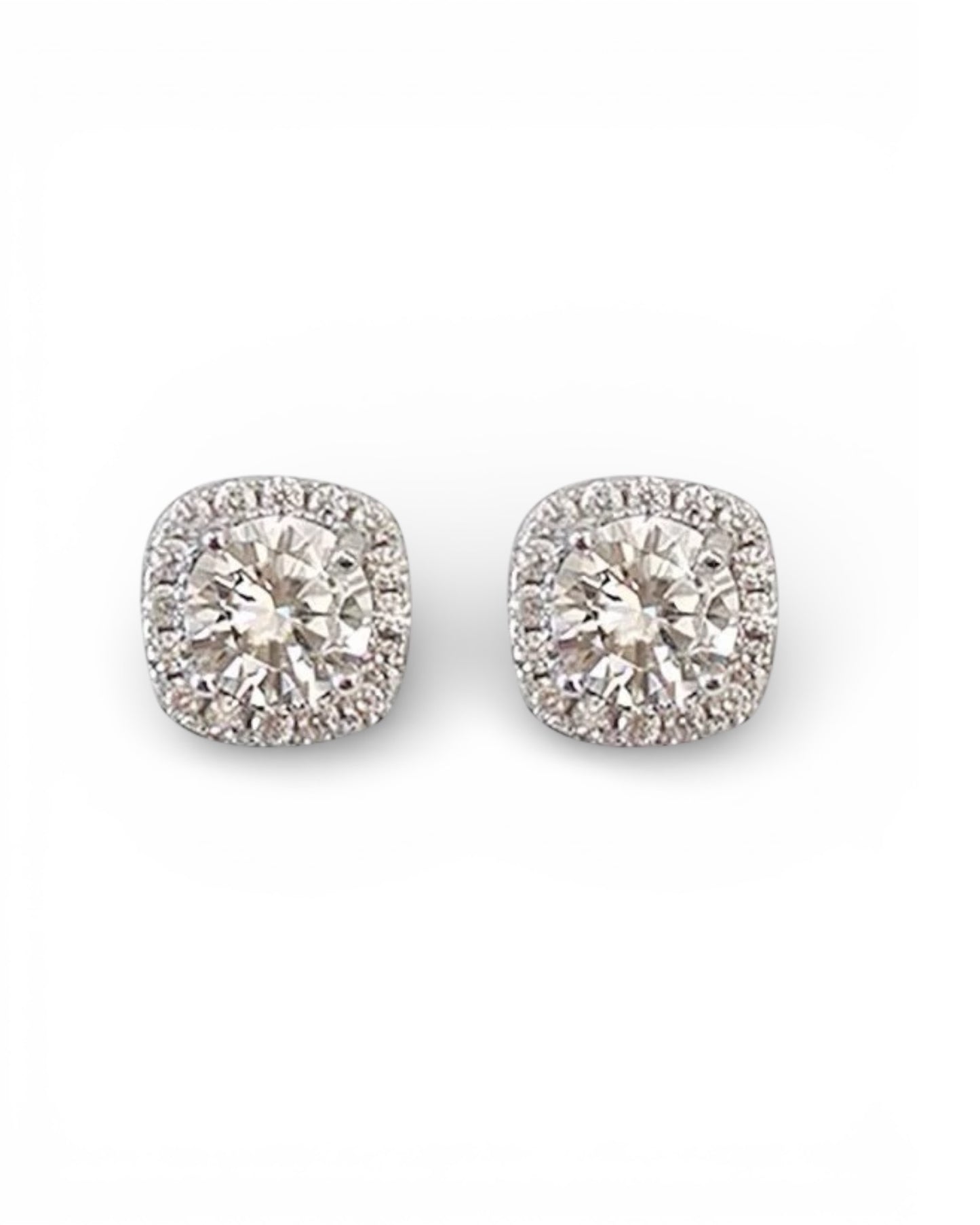 GAL lab-grown diamond halo earrings *pre-order*