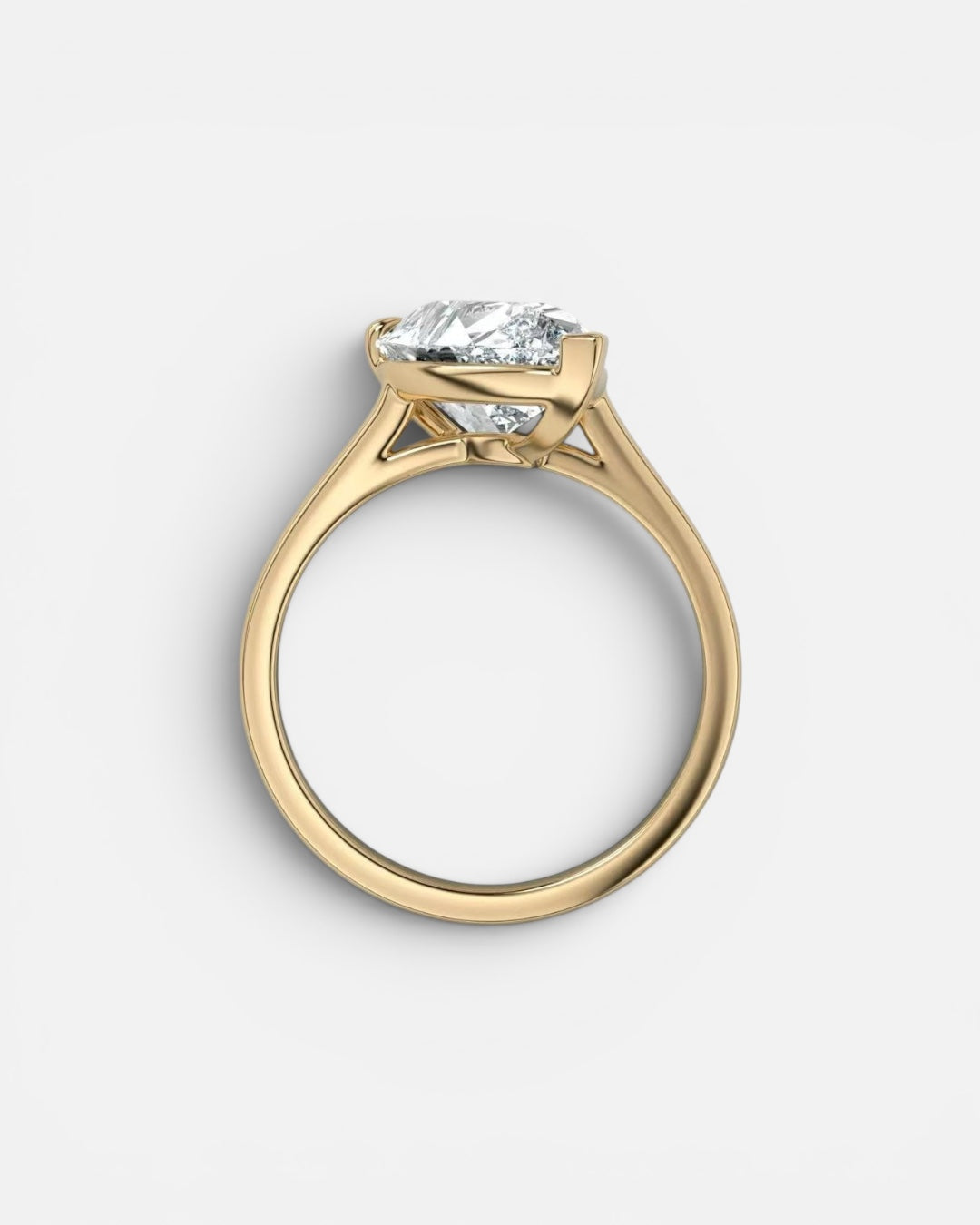 GAL 2.5ct pear lab-diamond ring