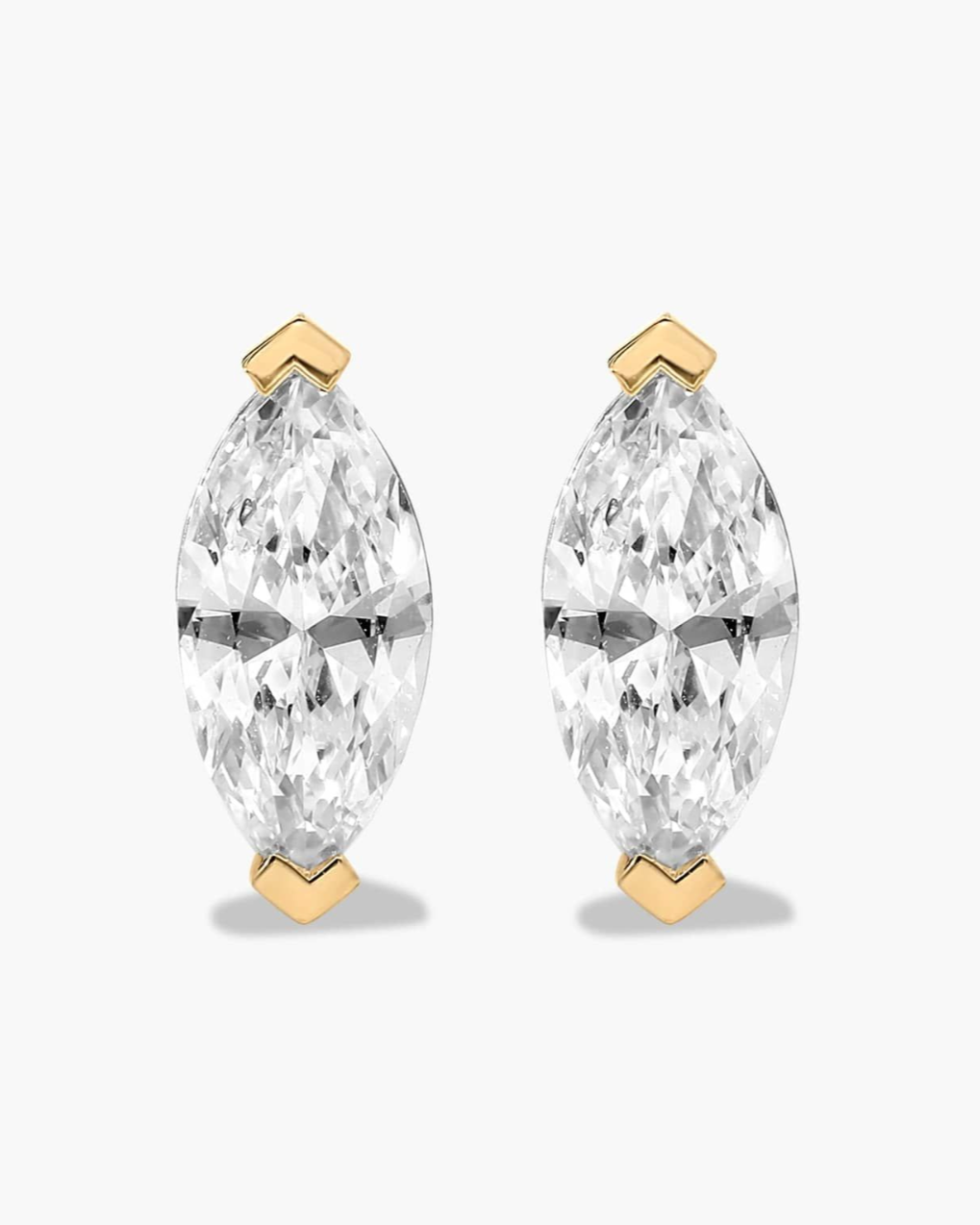 GAL marquise 18K lab-grown diamonds studded earrings *pre-order*