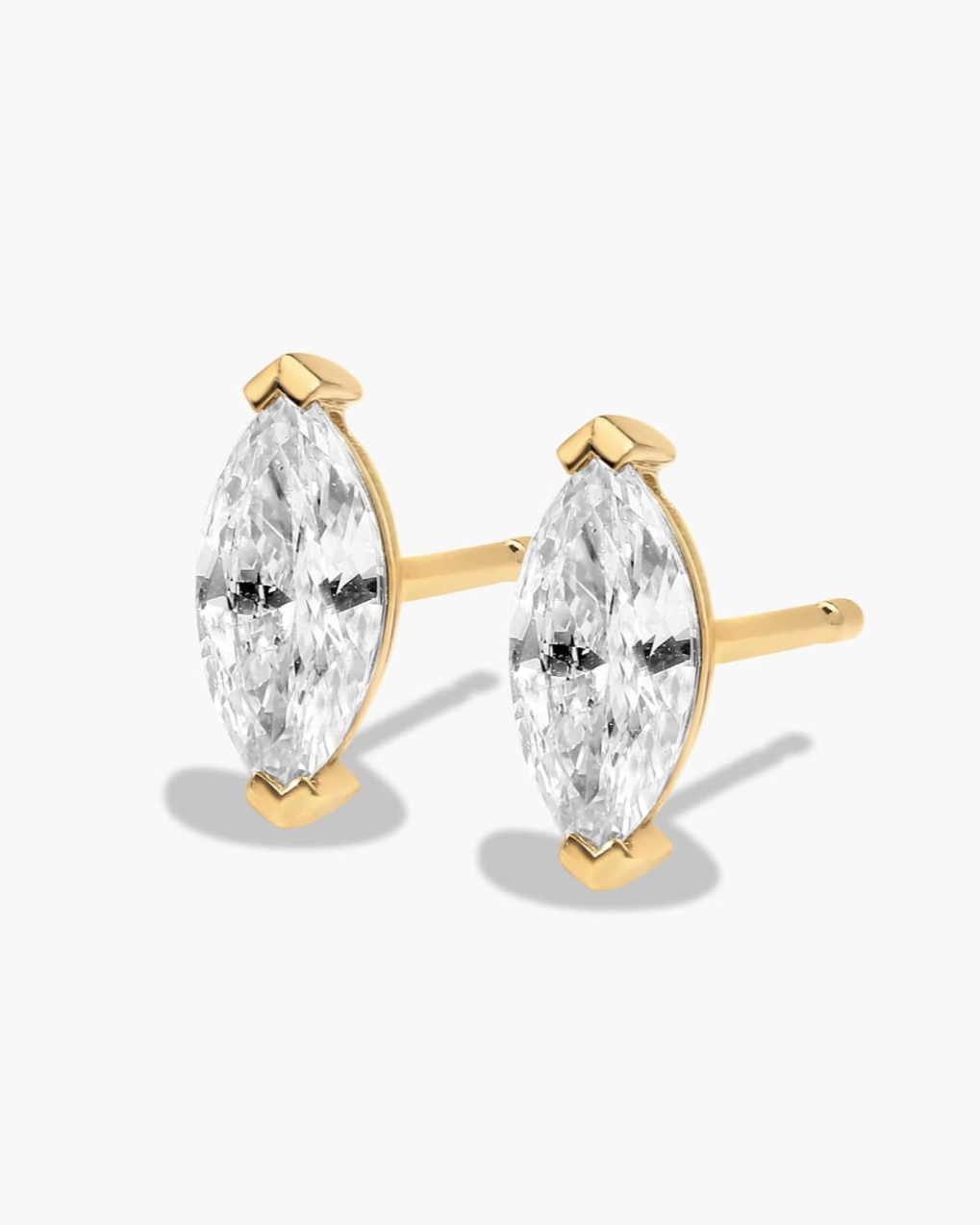 GAL marquise 18K lab-grown diamonds studded earrings *pre-order*