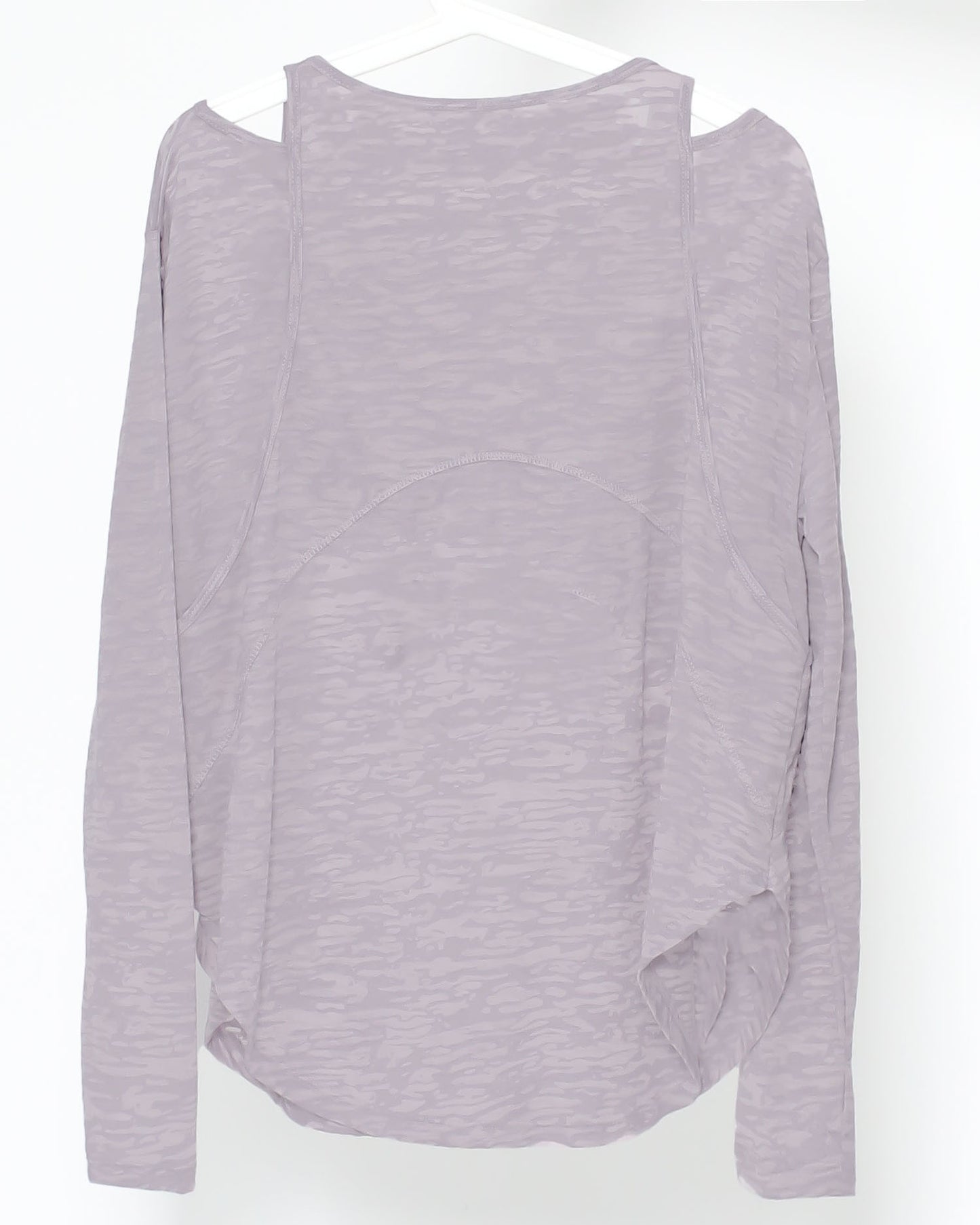 lilac cutout back sports top *pre-order*