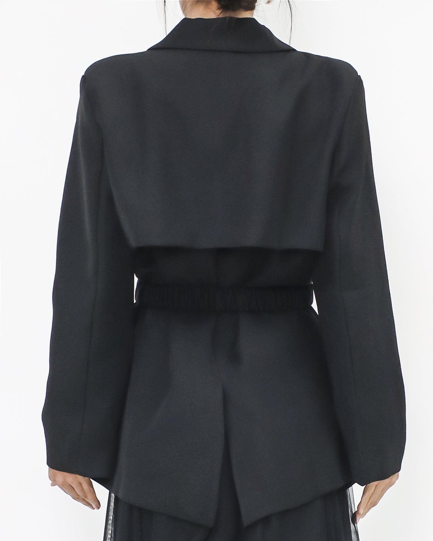 black blazer w/ belt