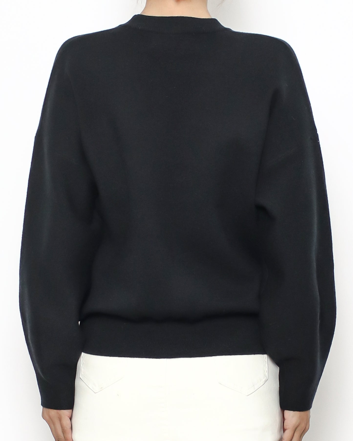 black heart printed knitted top *pre-order*