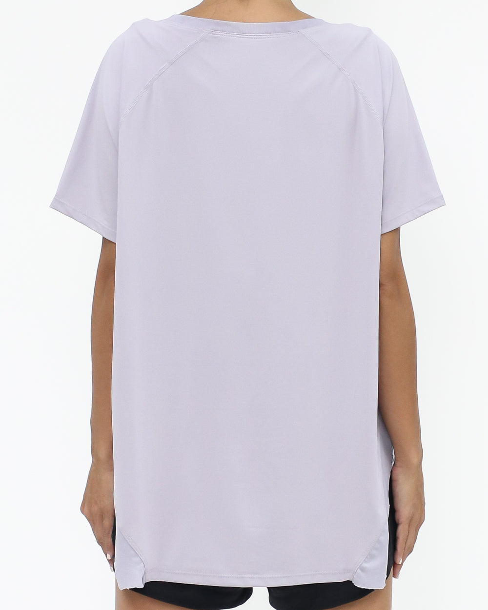 lilac mesh hem sports top *pre-order*