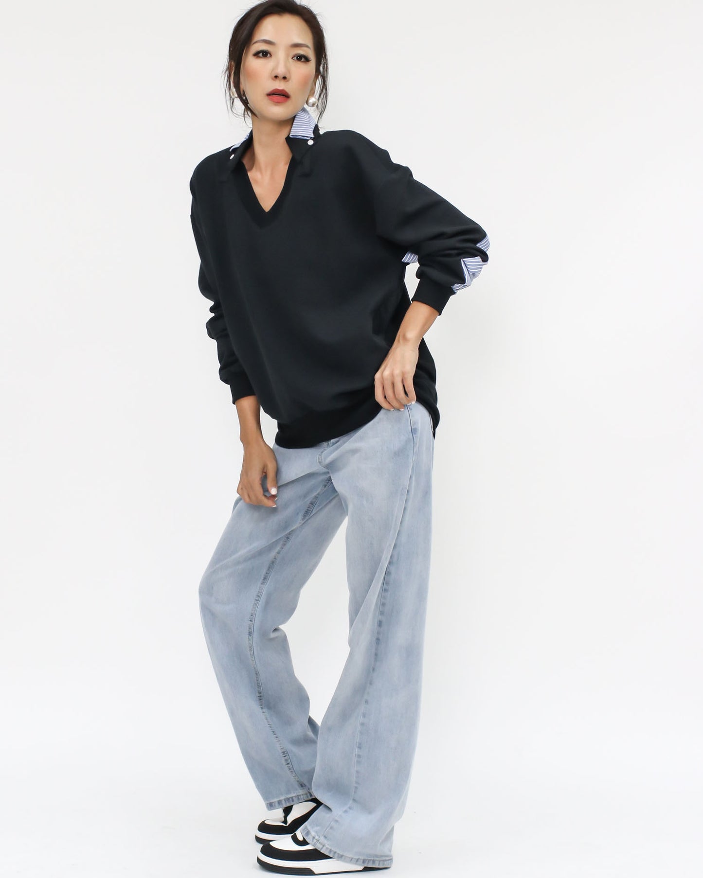 light blue denim straight legs jeans *pre-order*