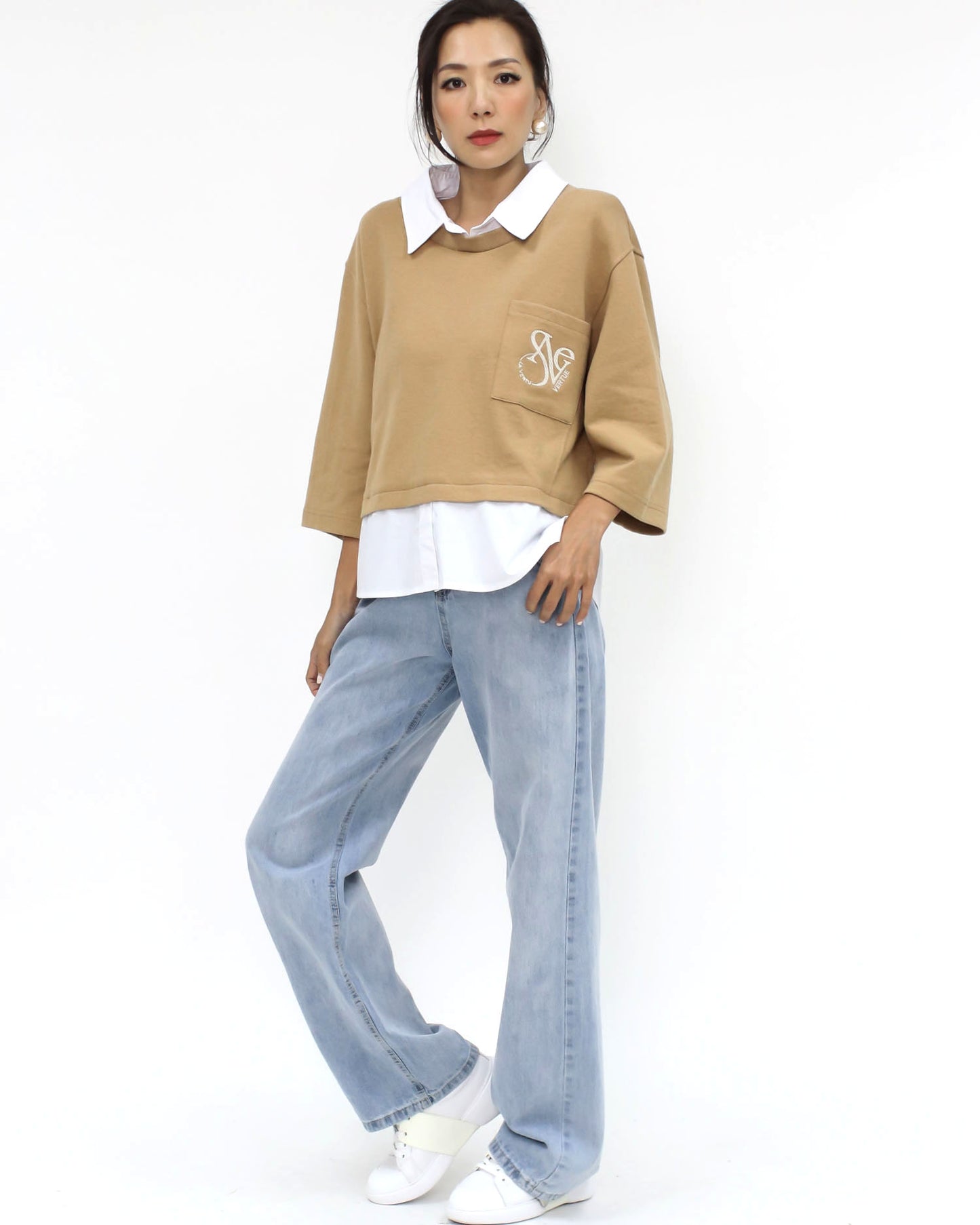 light blue denim straight legs jeans *pre-order*