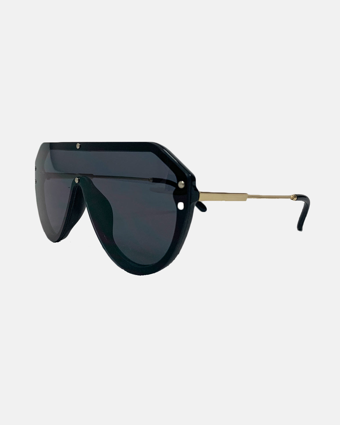 black with dark grey lens frameless sunglasses *pre-order*