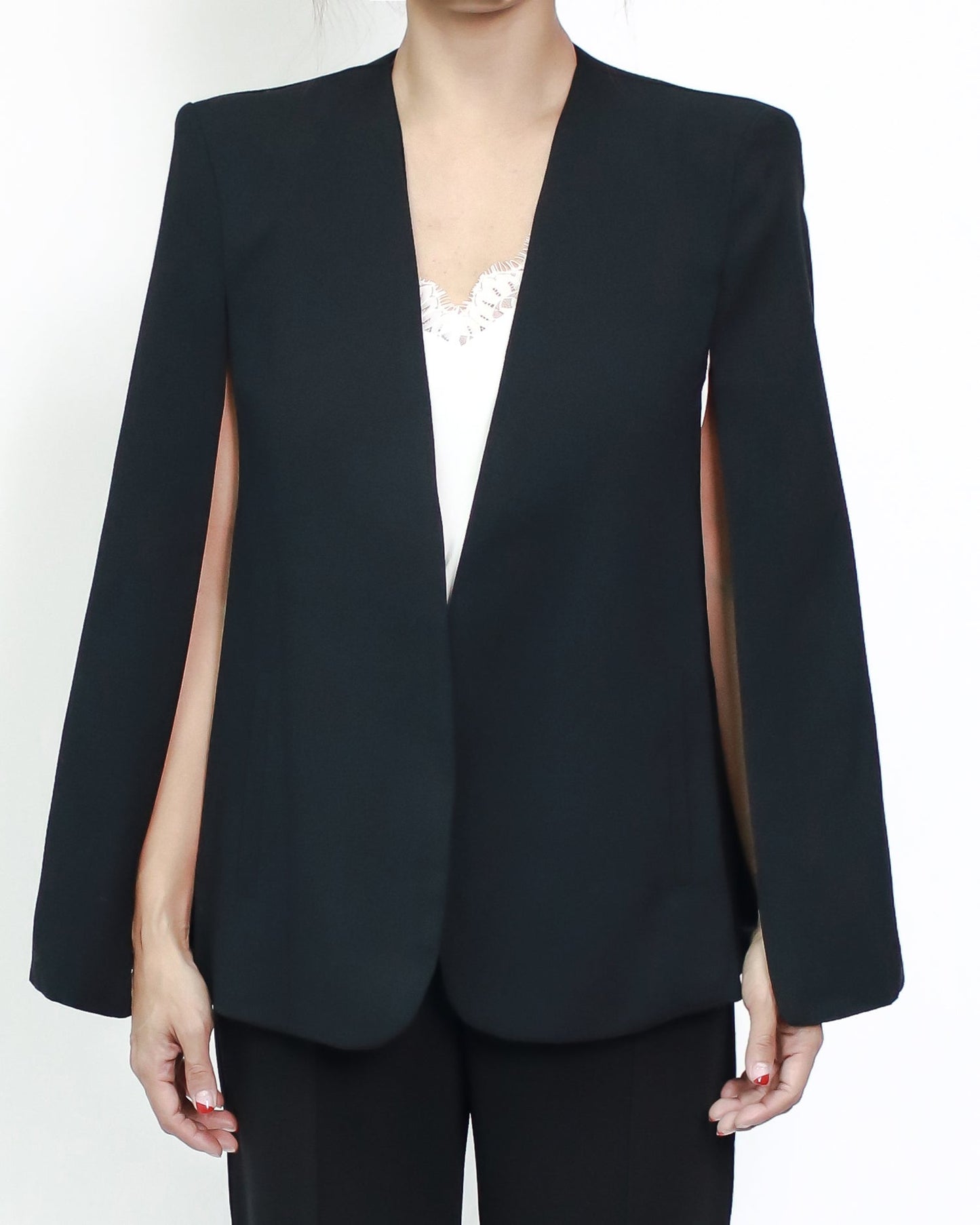 black blazer cape jacket *pre-order*