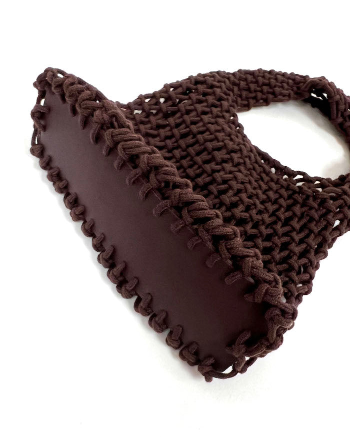 brown knitted tote bag *pre-order*