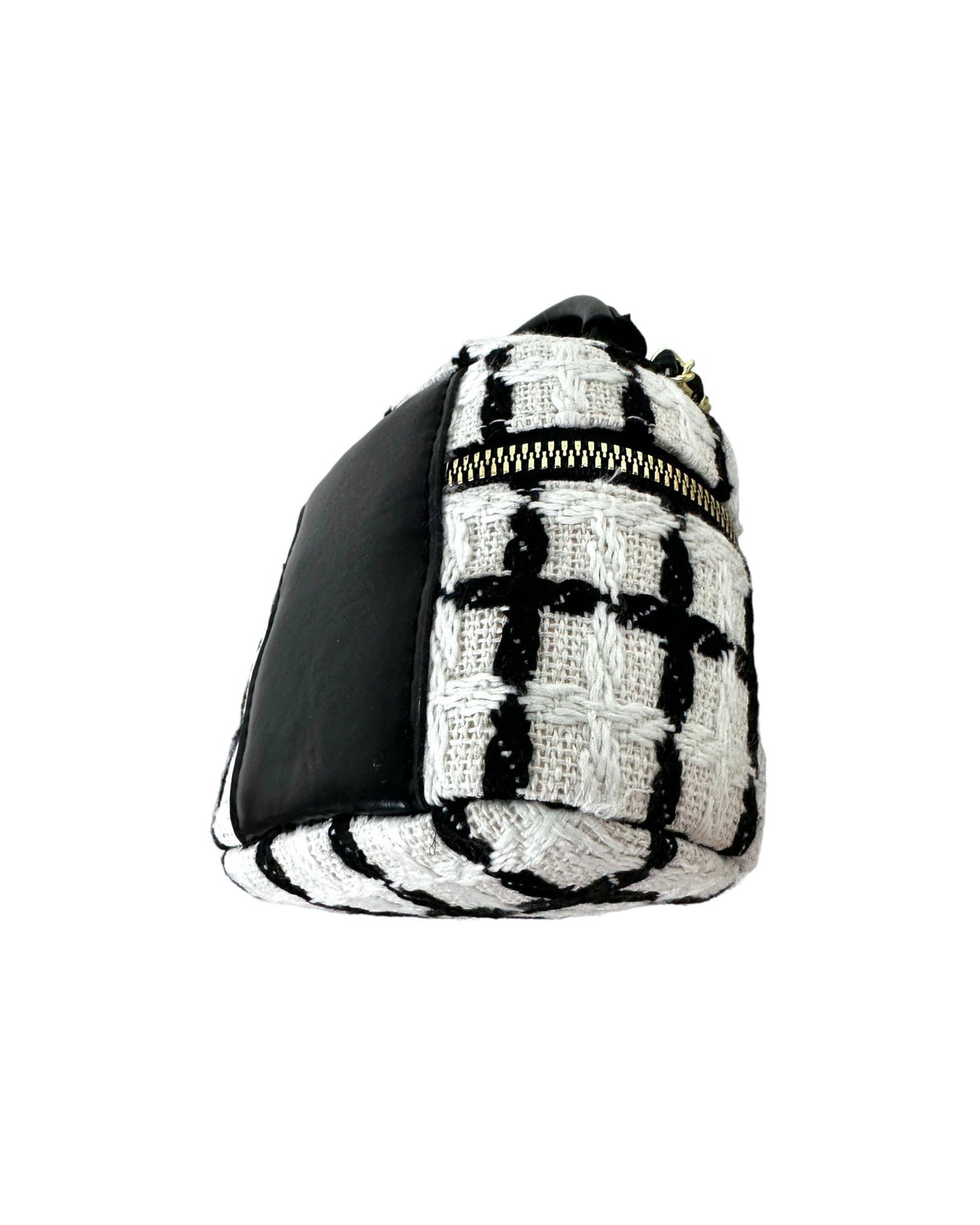 ivory & black tweed mini bag *pre-order*