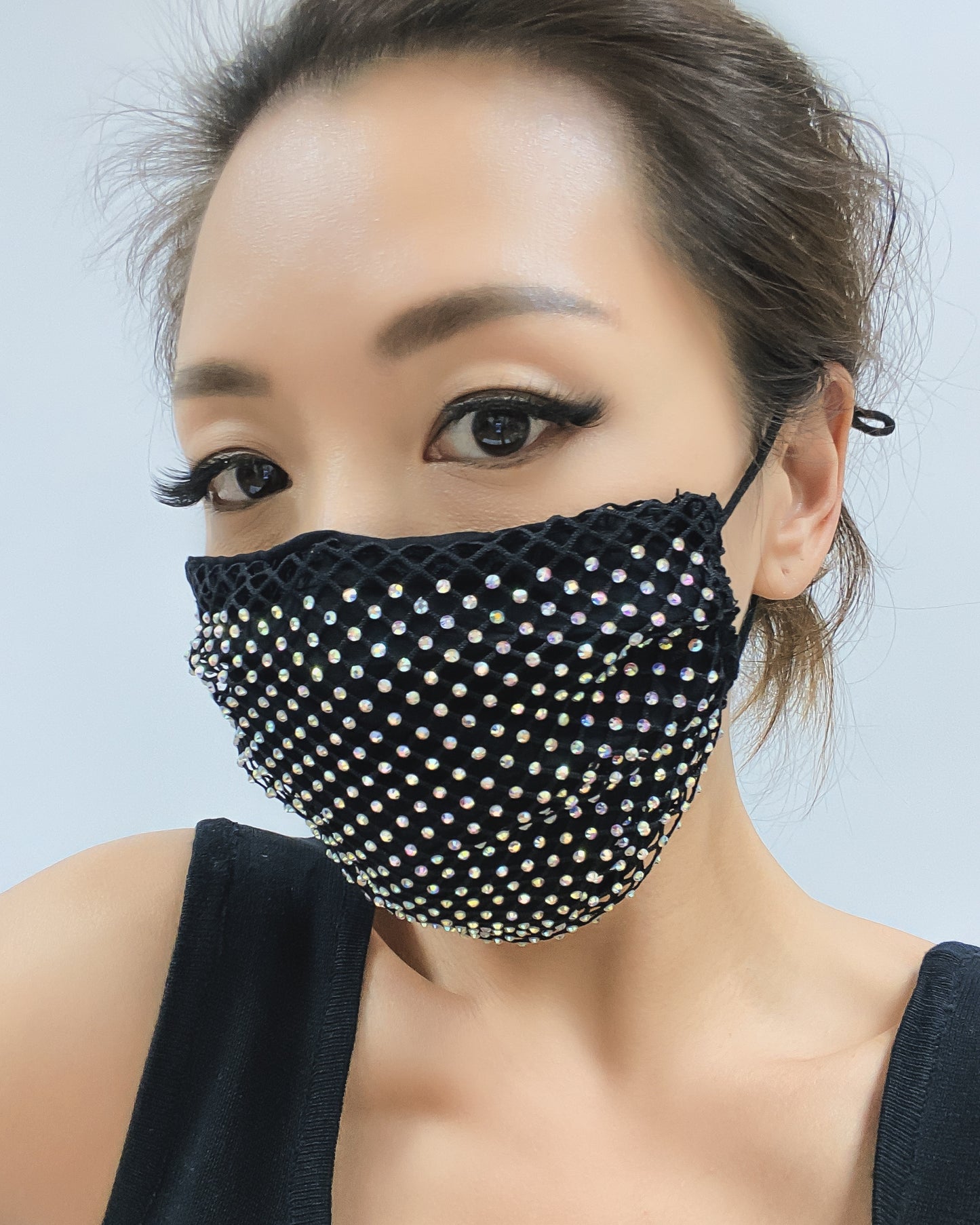 diamonds mask with fabric layer *4 colours*