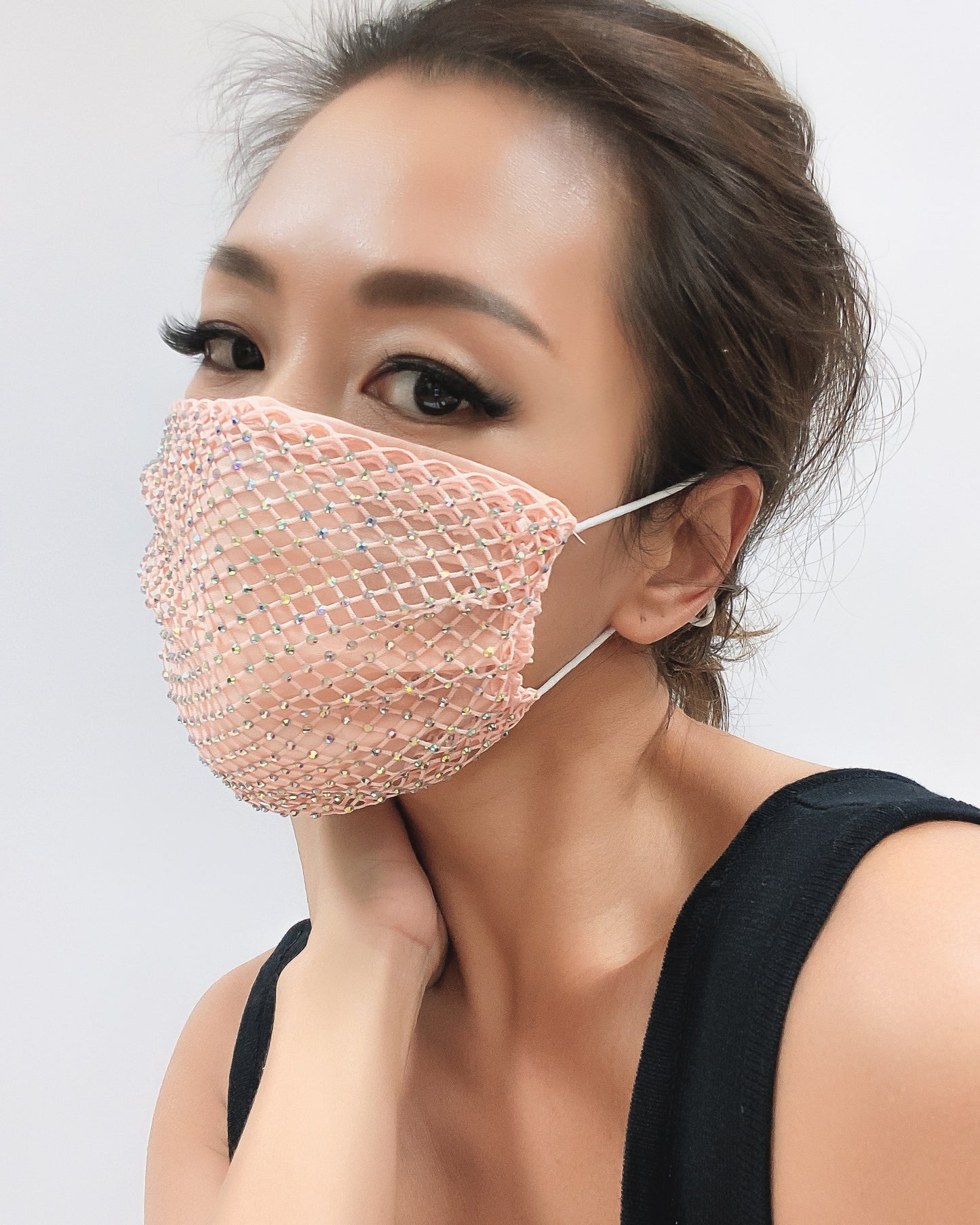diamonds mask with fabric layer *4 colours*
