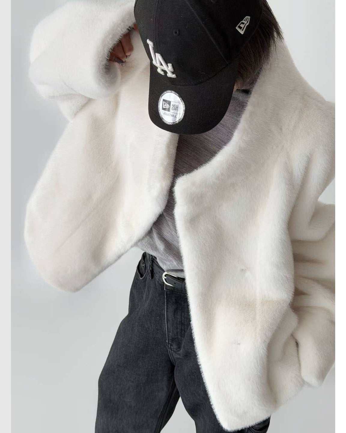 ivory faux fur jacket *pre-order*