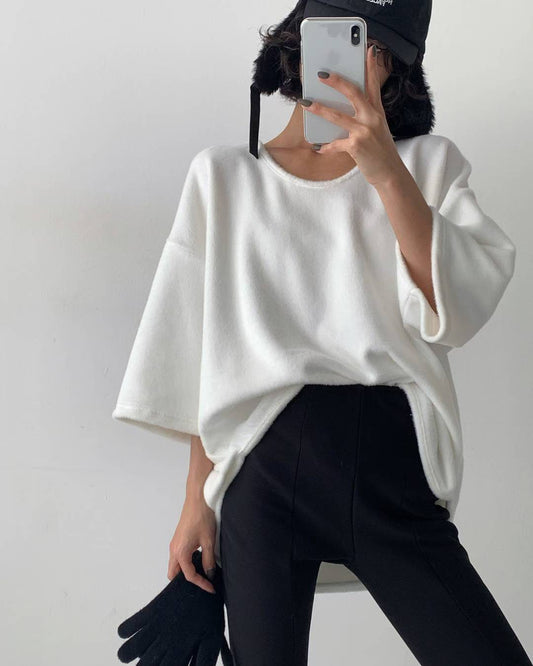 basic fluffy winter tee *pre-order*