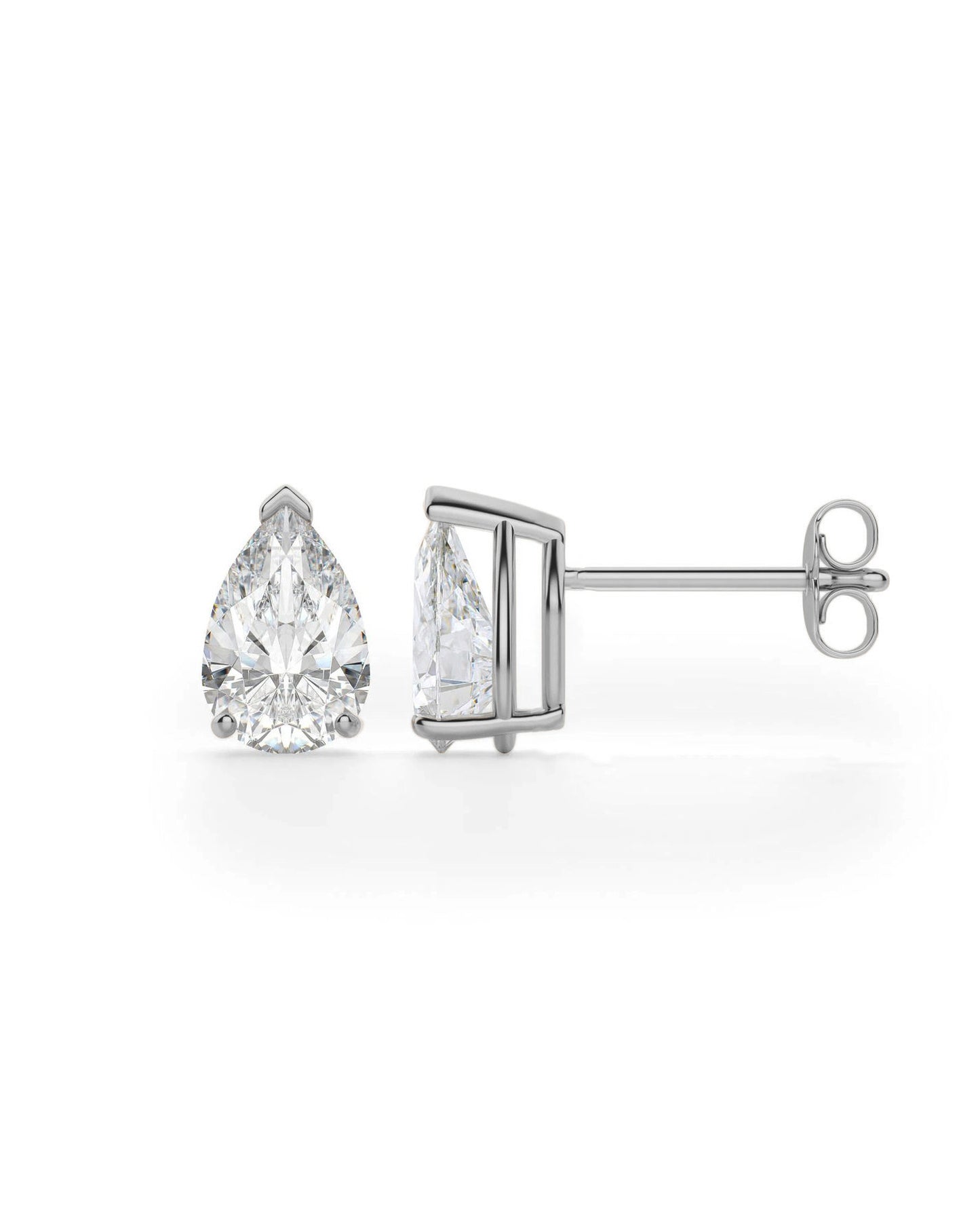 GAL 1ct lab-grown pear diamond earrings