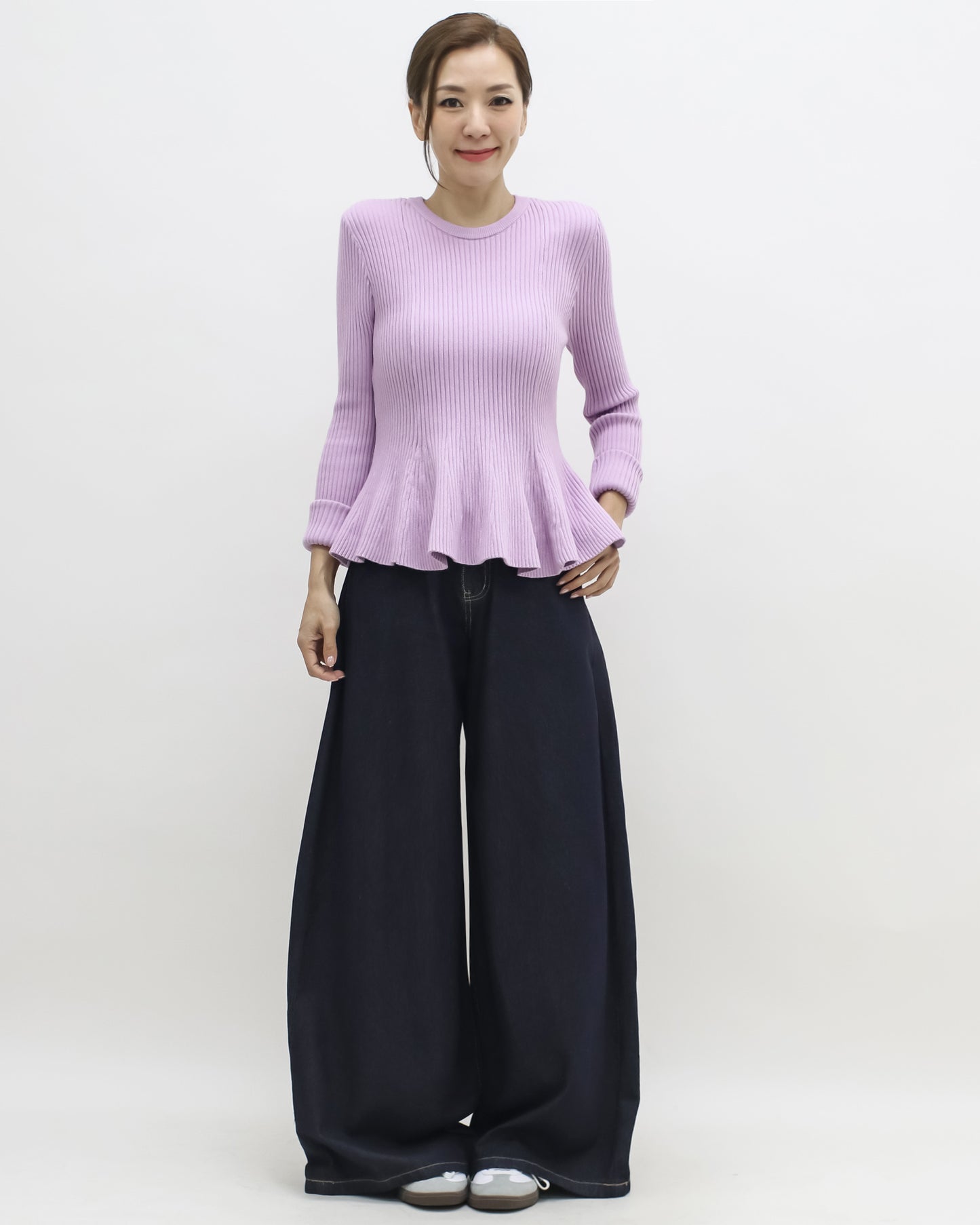 lilac flare knitted top *pre-order*