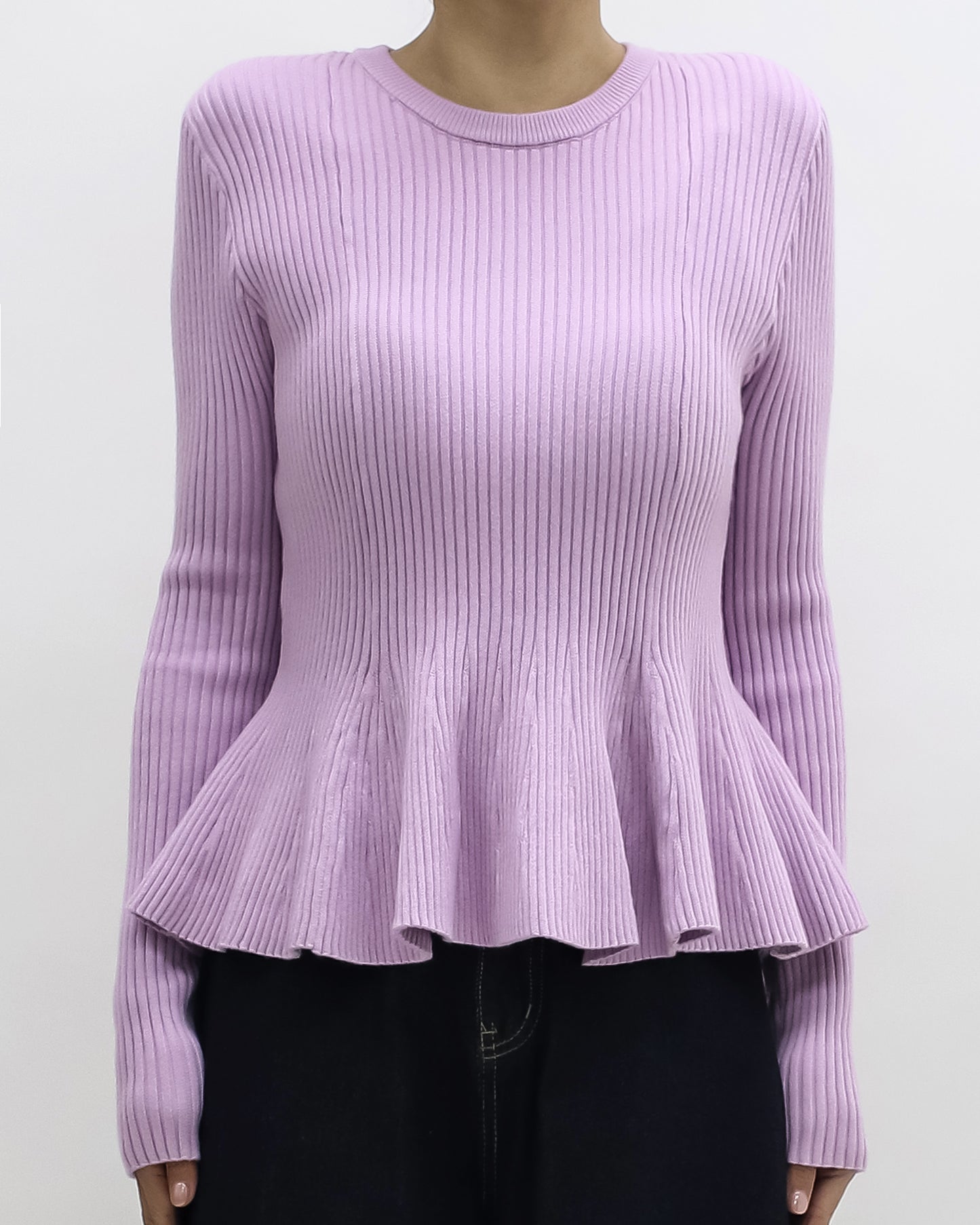 lilac flare knitted top *pre-order*